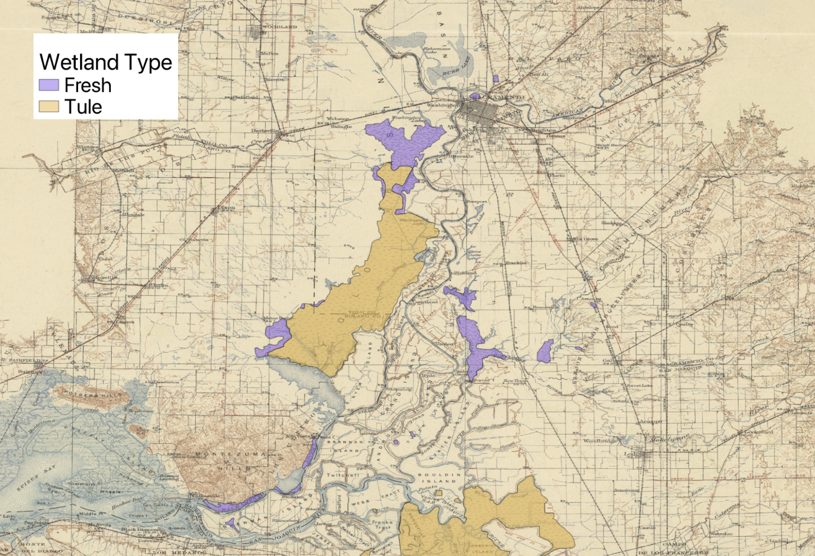 Map of old agricultural zones
