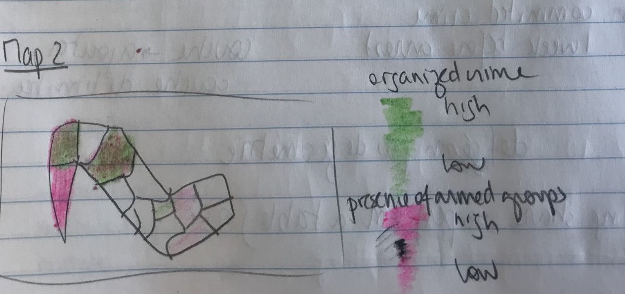 Sketch of a choropleth map